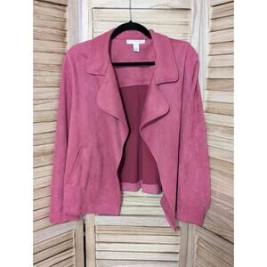 Emaline Women lightweight Blazer Jacket Pink Size PL